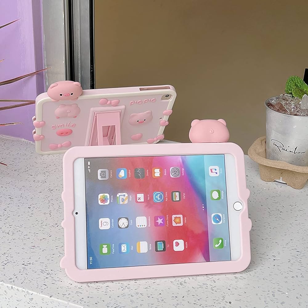 iPad・タブレットケース cozing Pillow Notebook Pouch_dot pink 71+KEObtDxL._UF1000,1000_QL80_.jpg